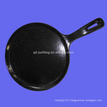 Customized enamel cast iron fry pan